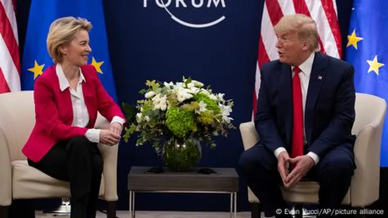 Урсула фон дер Ляйен и Дональд Трамп в Давосе, январь 2020 года