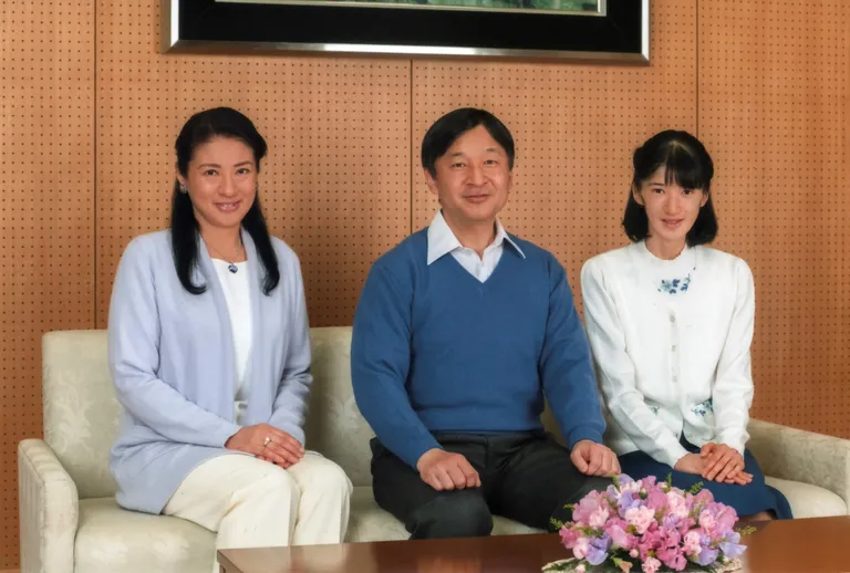 Jaapani kroonprints Naruhito, kroonprintsess Masako ja nende tütar, printsess Aiko