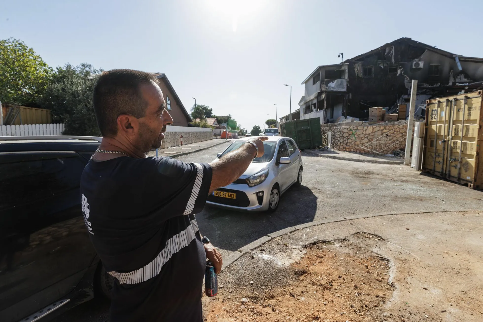 Avi lost his home due to a direct missile strike, but his entire family survived.
