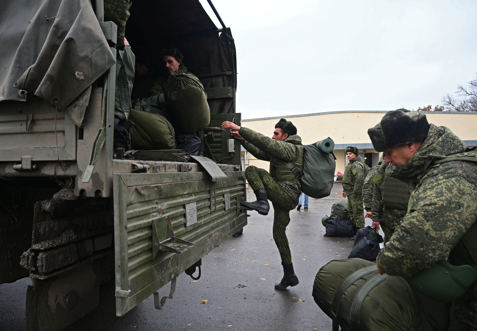 Мобилизованные солдаты России. Иллюстративное фото.