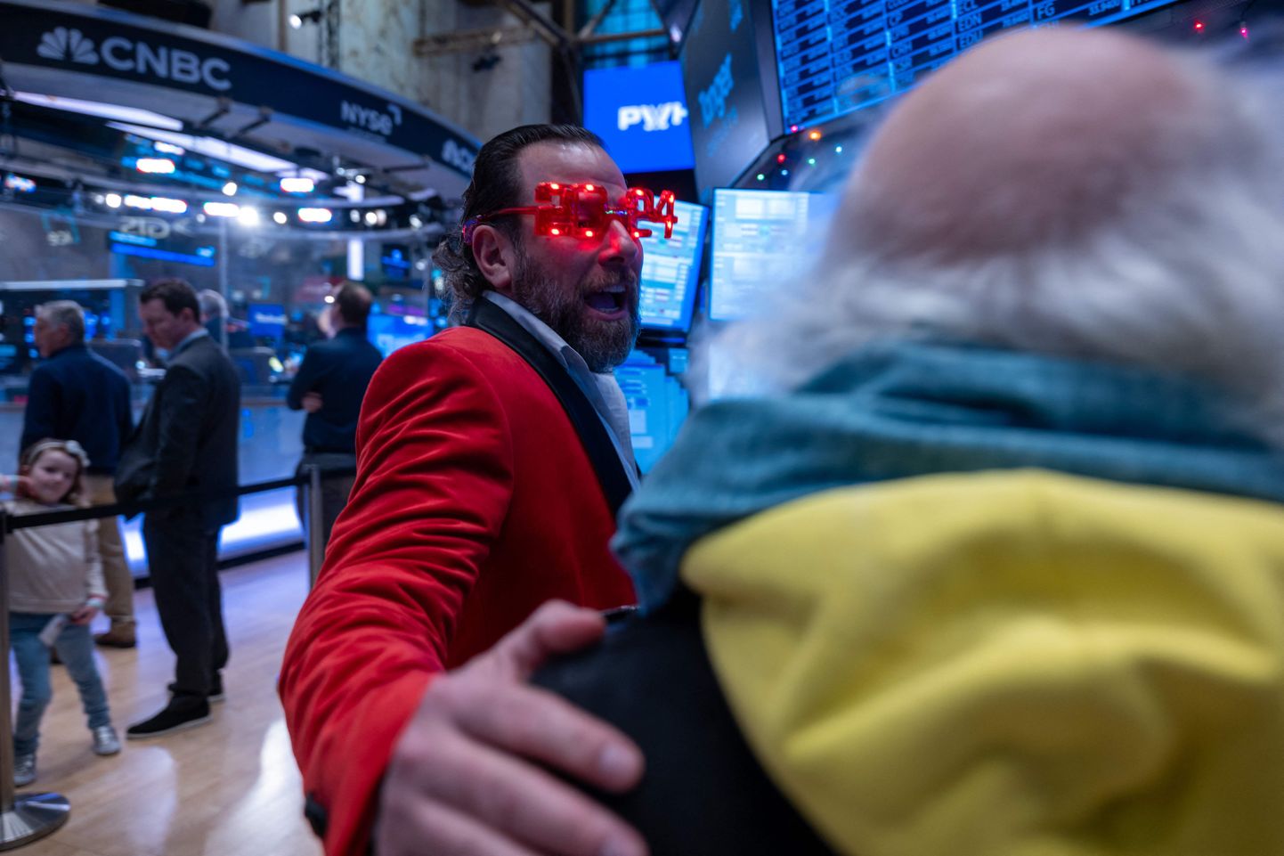 Meeleolud New Yorgi börsipõrandal läinud aasta viimasel tööpäeval.