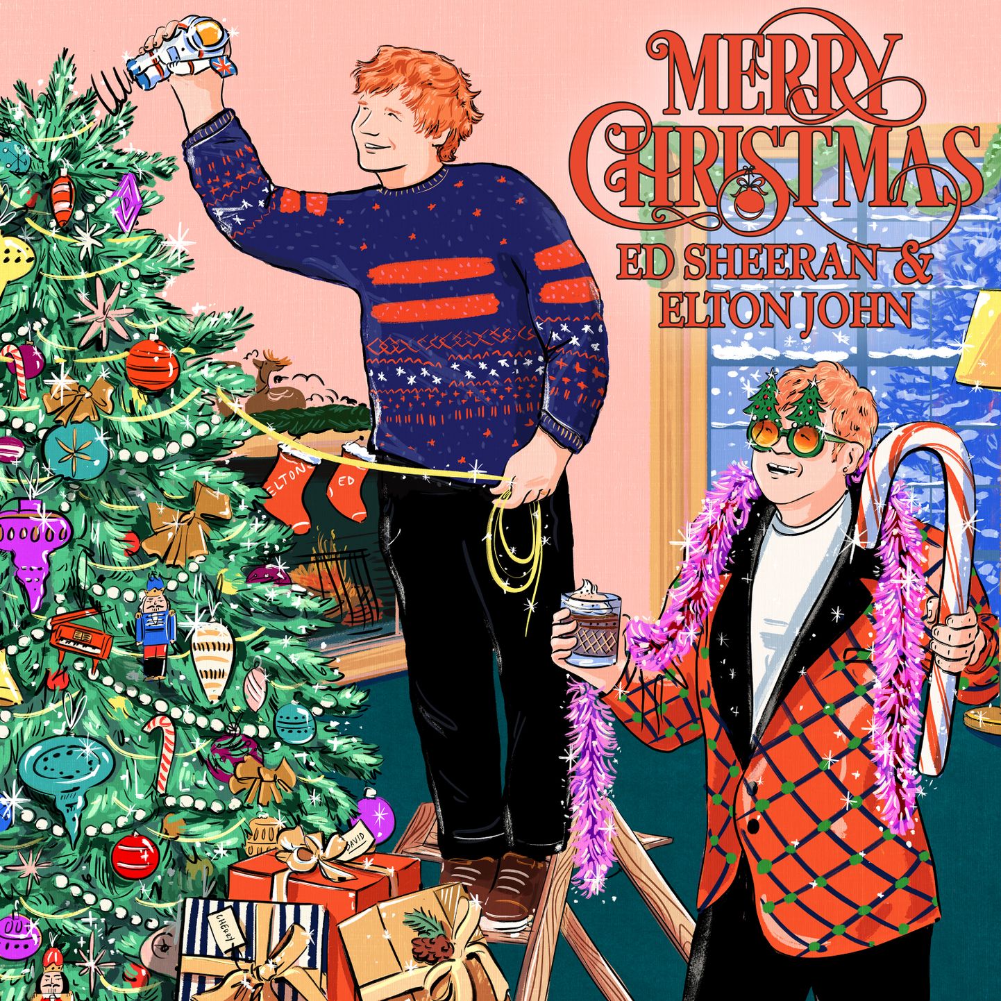 Eds Šīrans un Eltons Džons apvienojas Ziemassvētku dziesmā