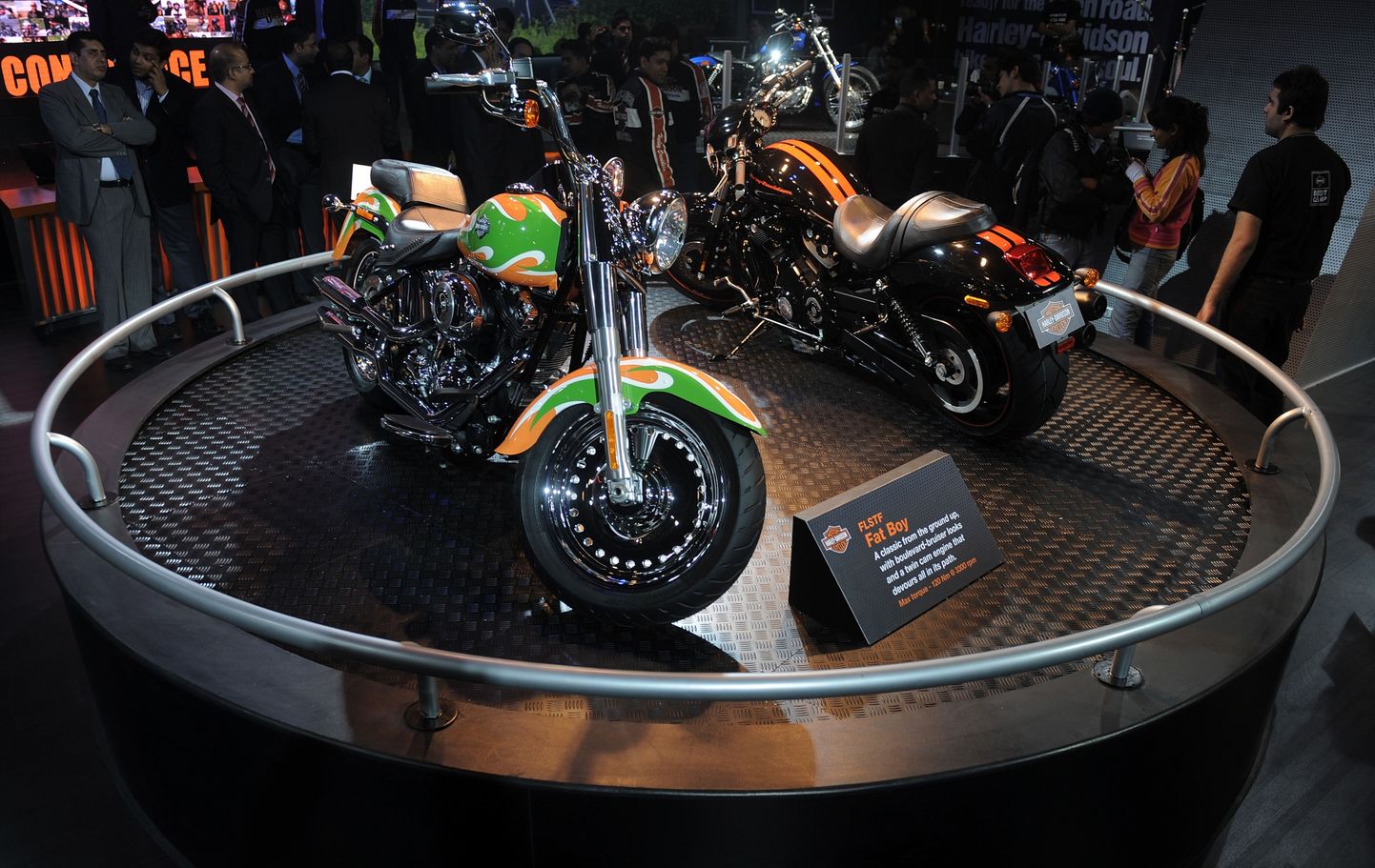Harley-Davidsoni mootorrattad messil Indias.