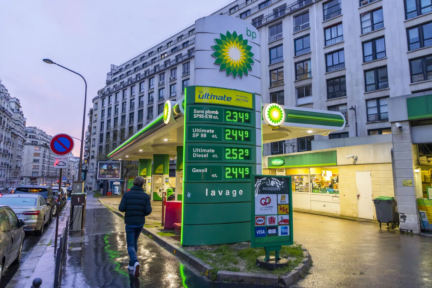 Pariisi bensiinihinnad tänavu märtsikuus