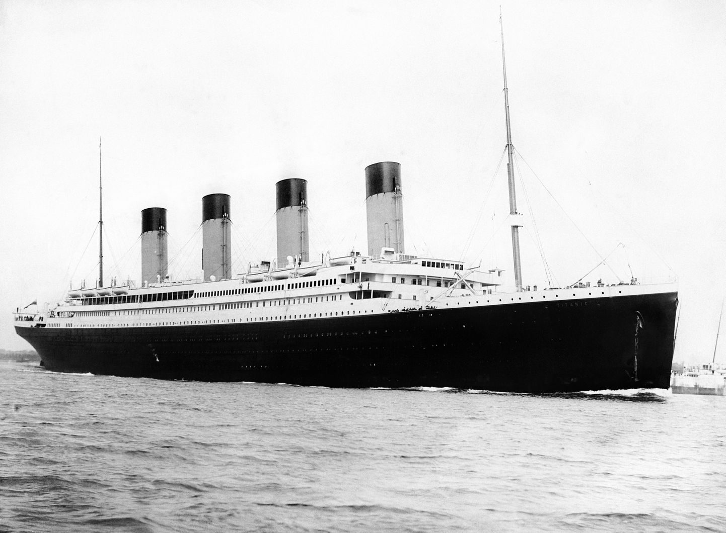 1912. aasta 1. jaanuari kuupäevaga pilt Titanicust.